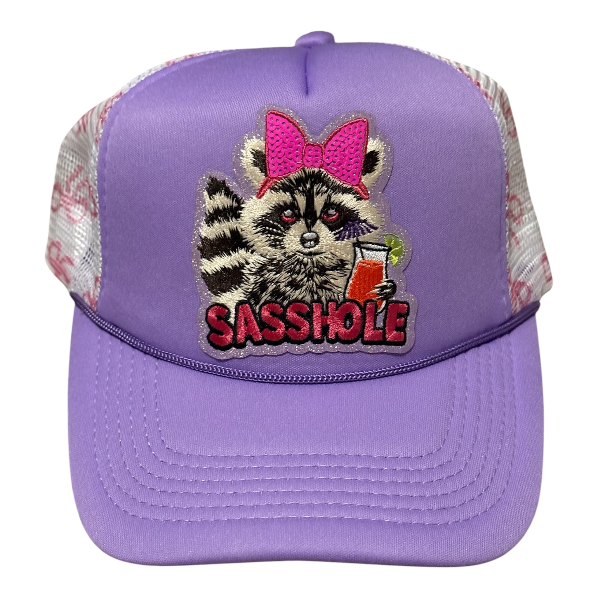 Sasshole with bow printed mesh