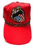 Lips w Flag tongue