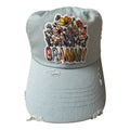 Grammy distressed dad hat