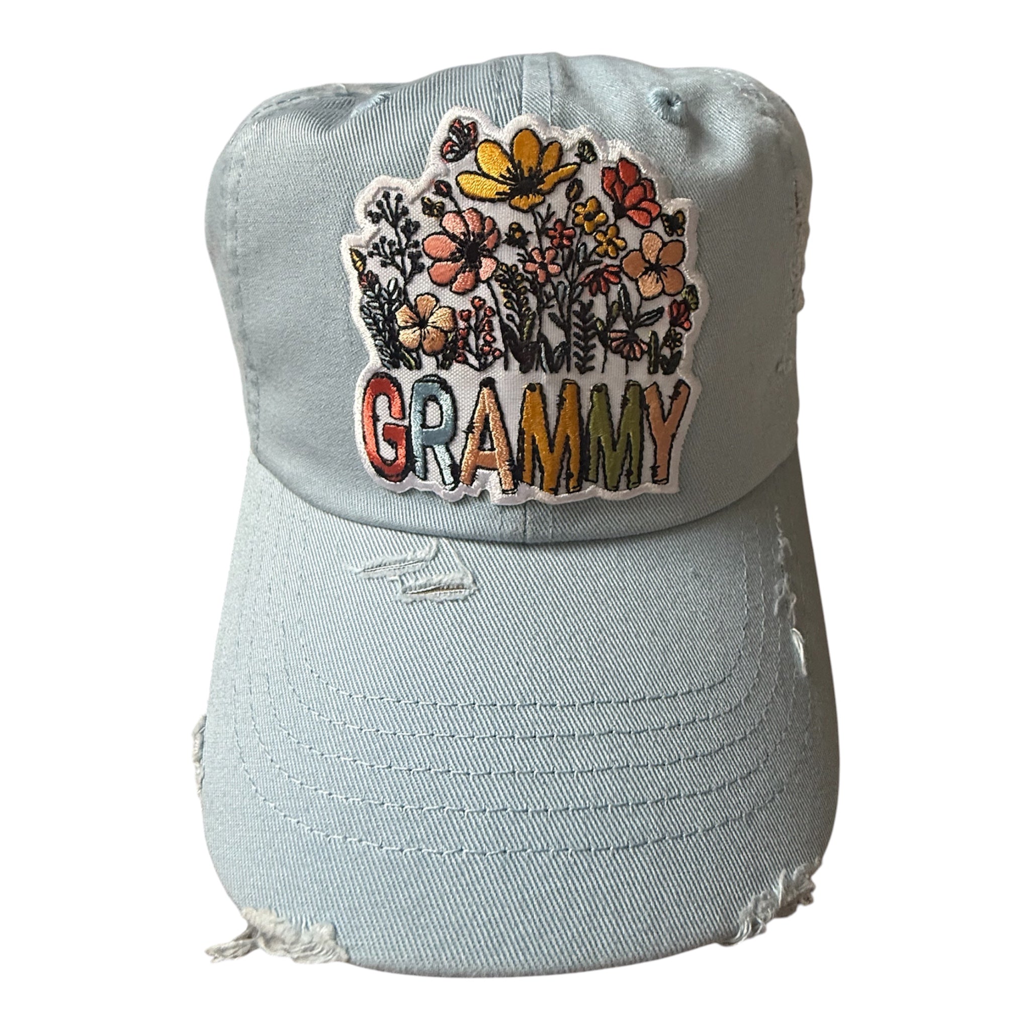 Grammy distressed dad hat