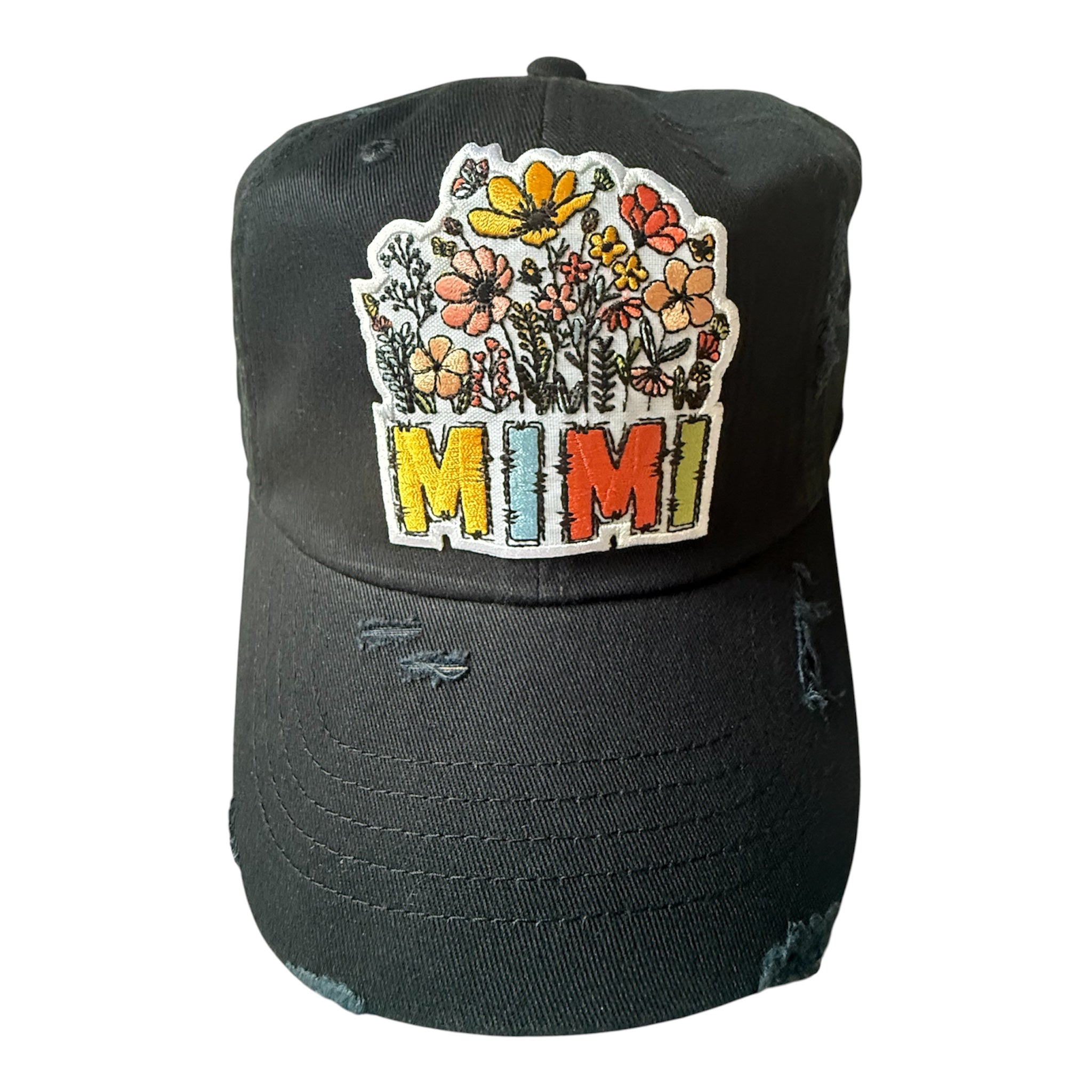 Mimi distressed dad hat