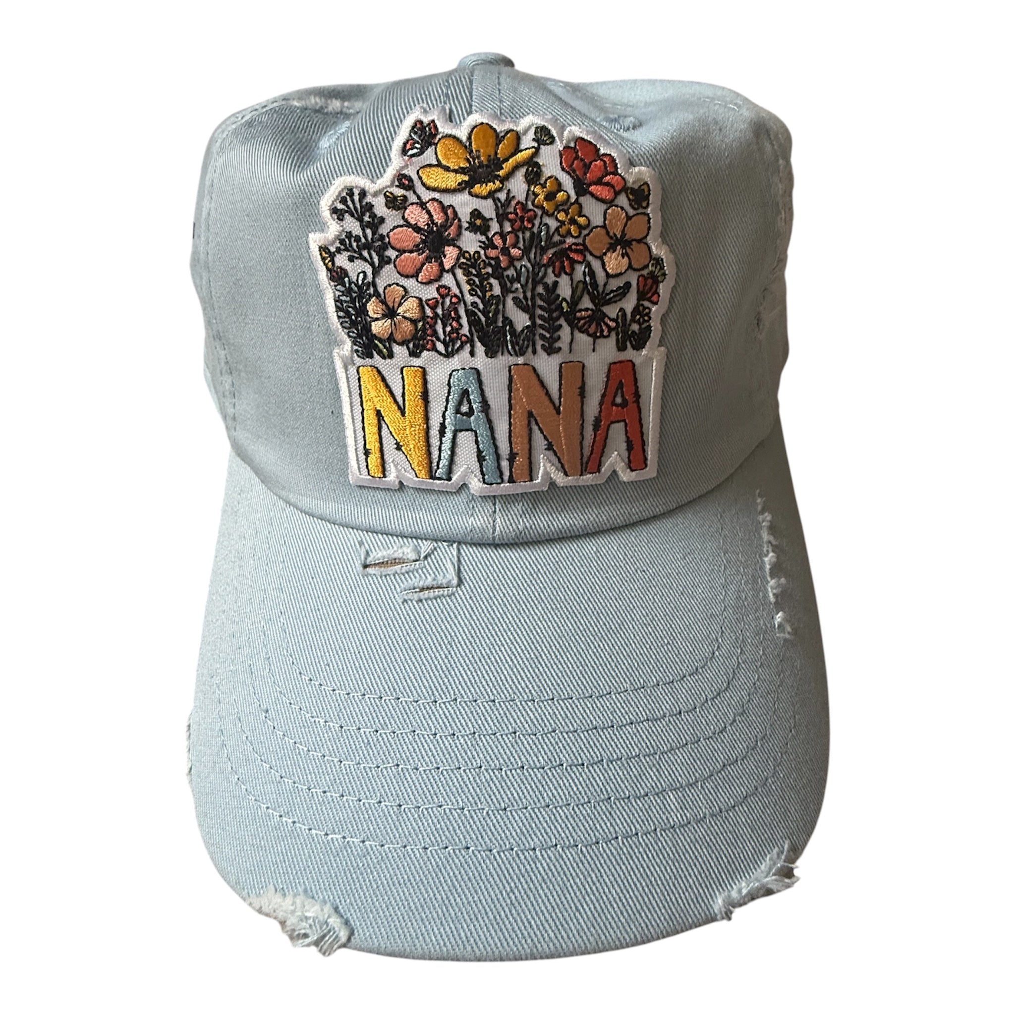 Nana distressed dad hat