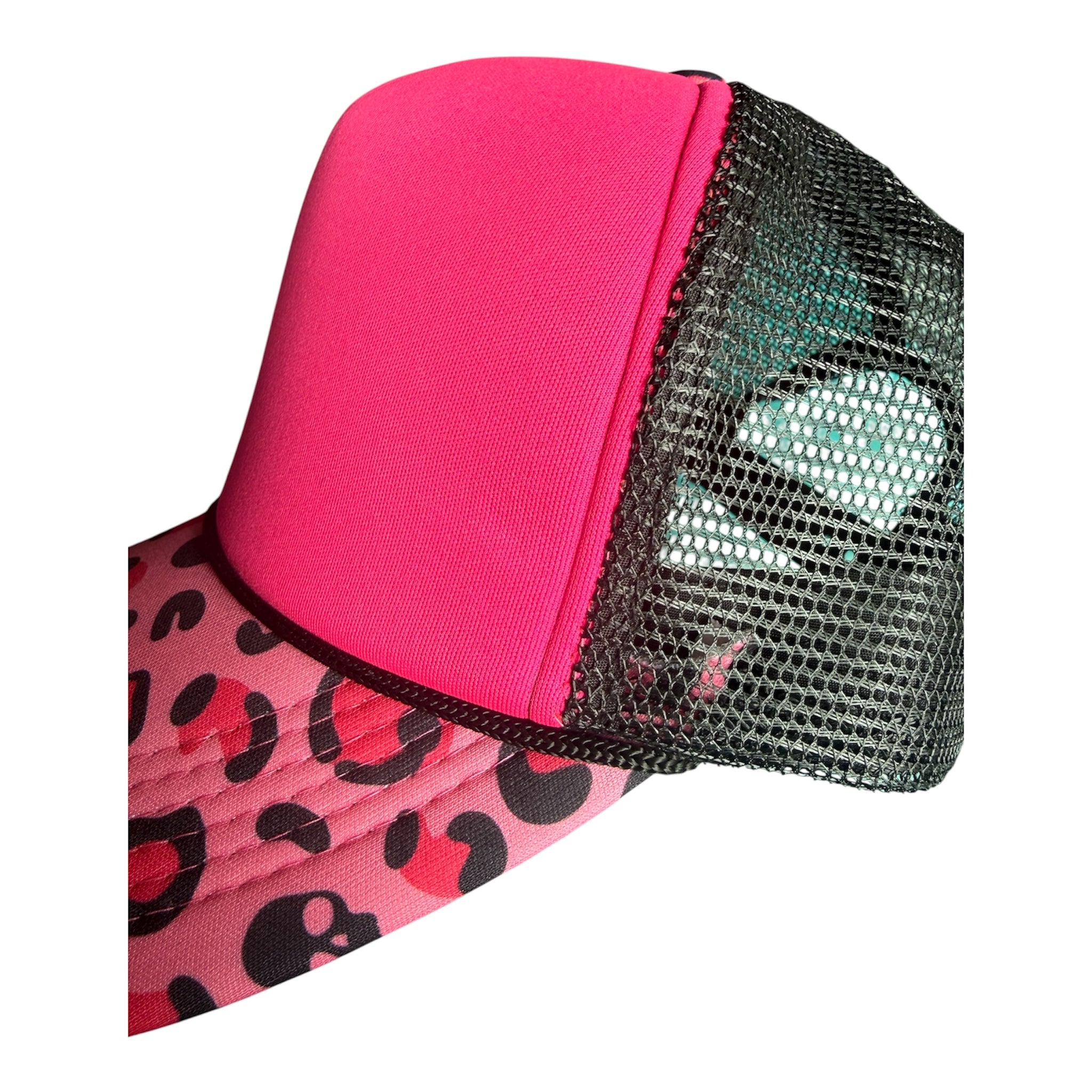 Playful skull trucker hat