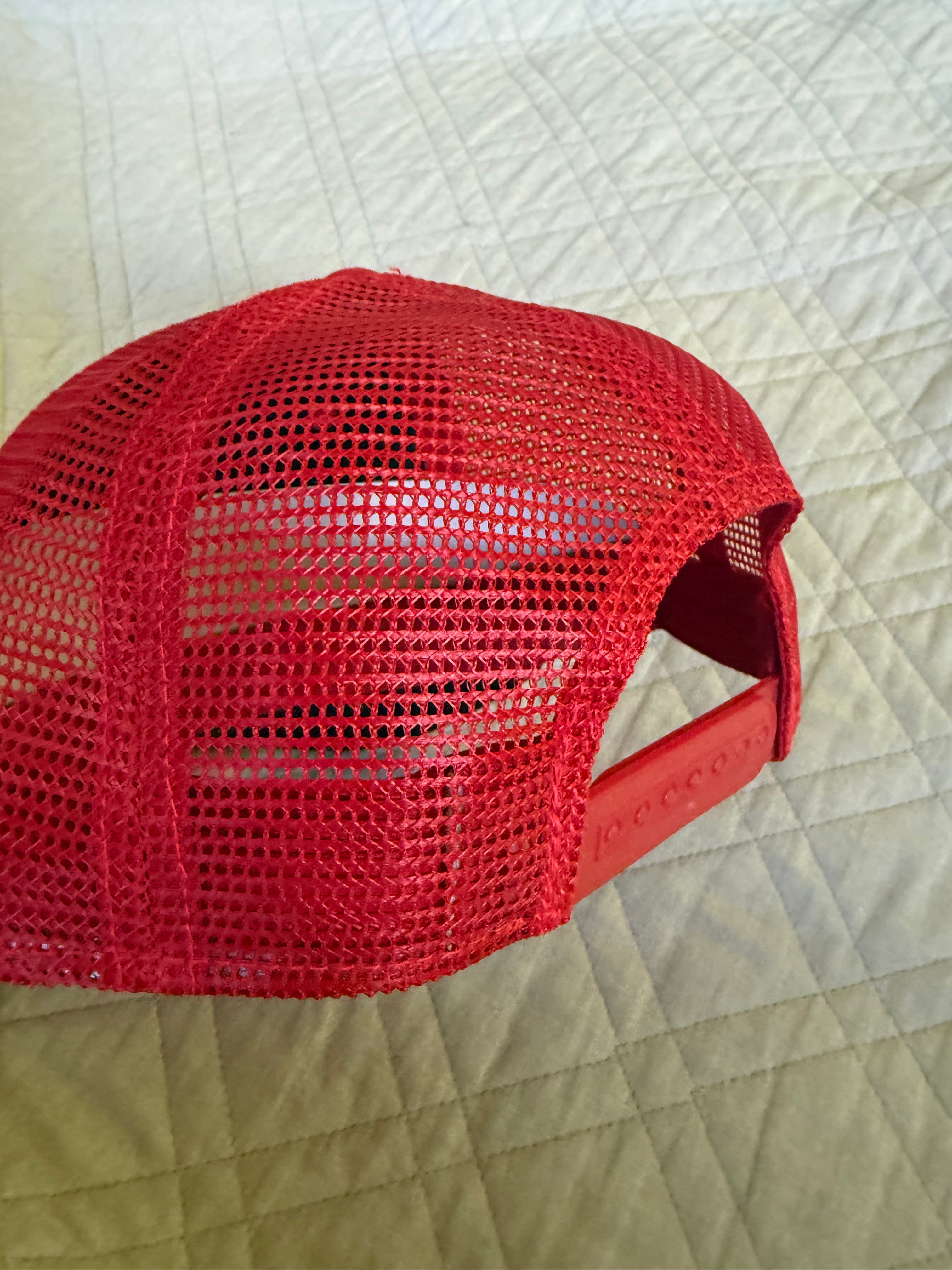 Grill Master red baseball hat