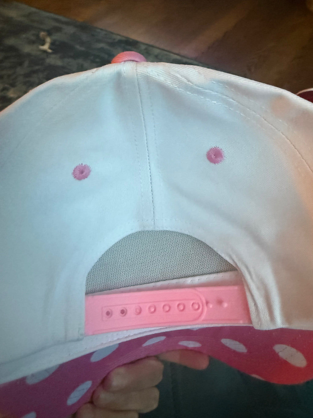 Life is short eat cake polka dot canvas trucker