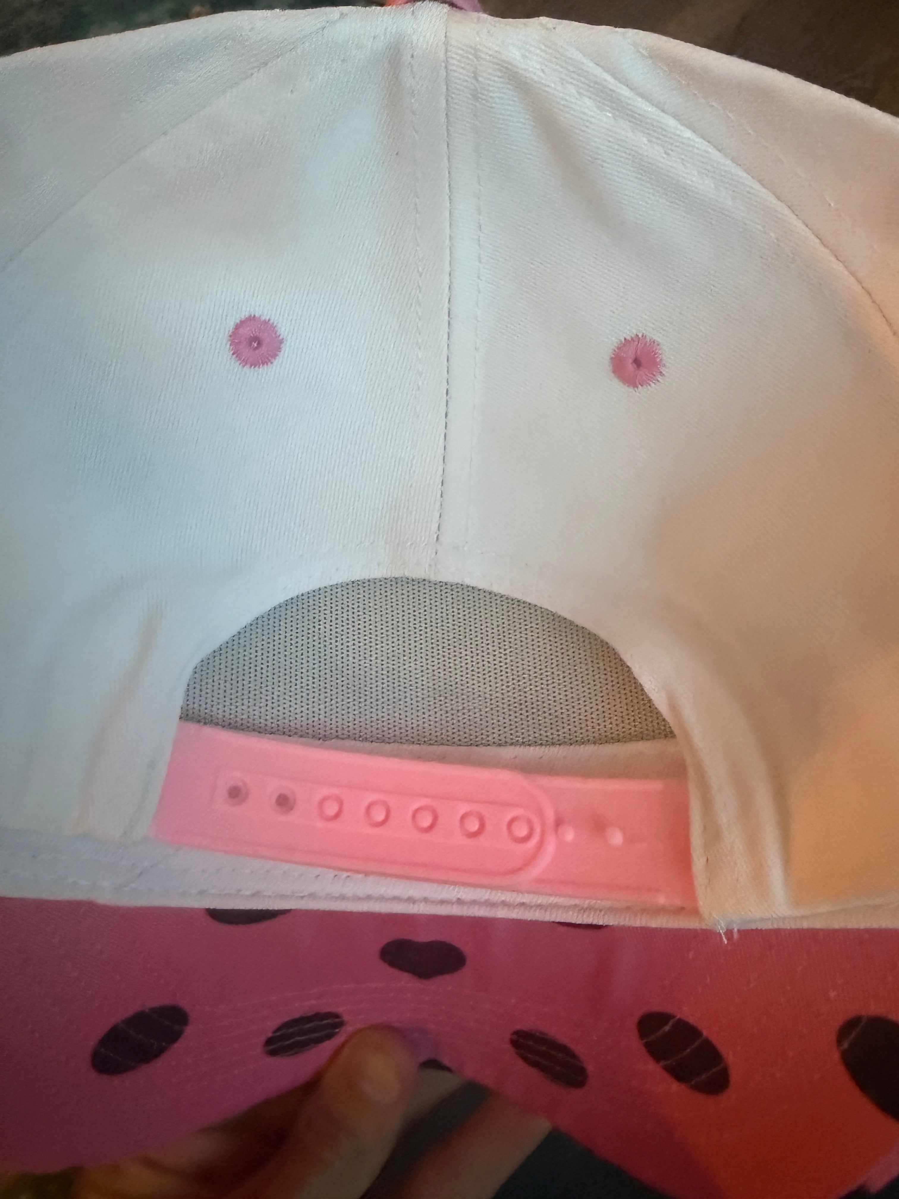 Give Grace polka dot canvas trucker hat