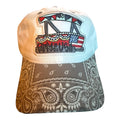 4th of July Pontoon soft dad hat with bandana brim