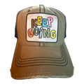 Keep Going one patch trucker dad hat