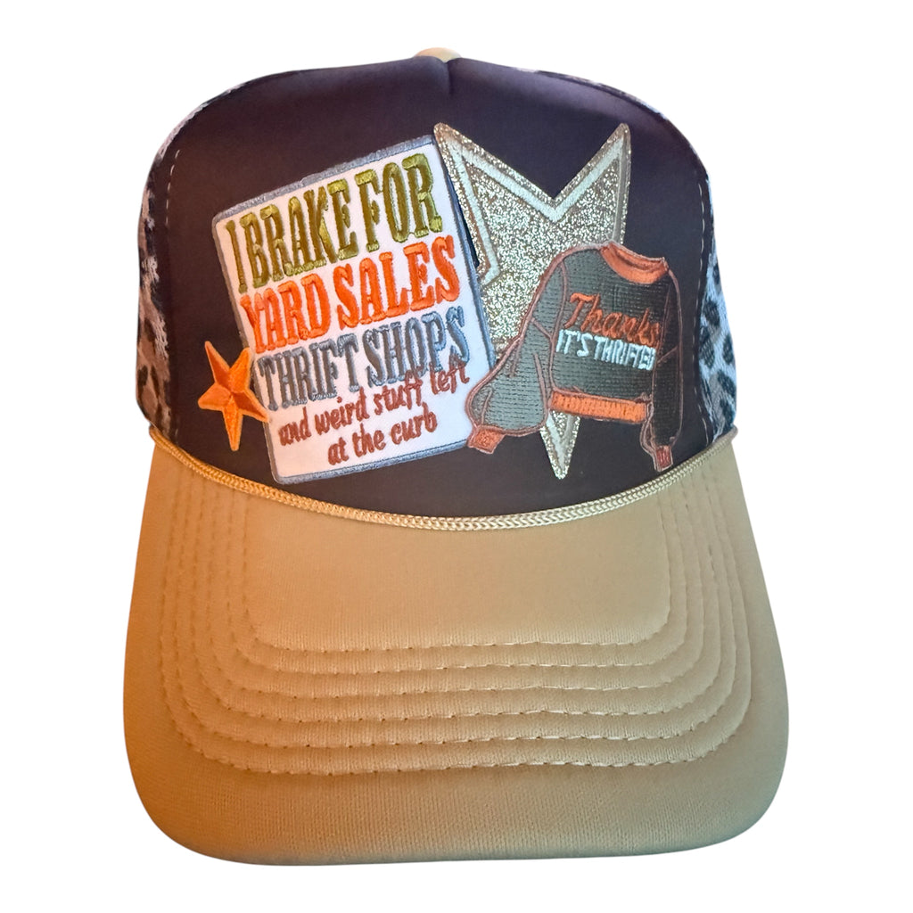 Thrifting trucker hat
