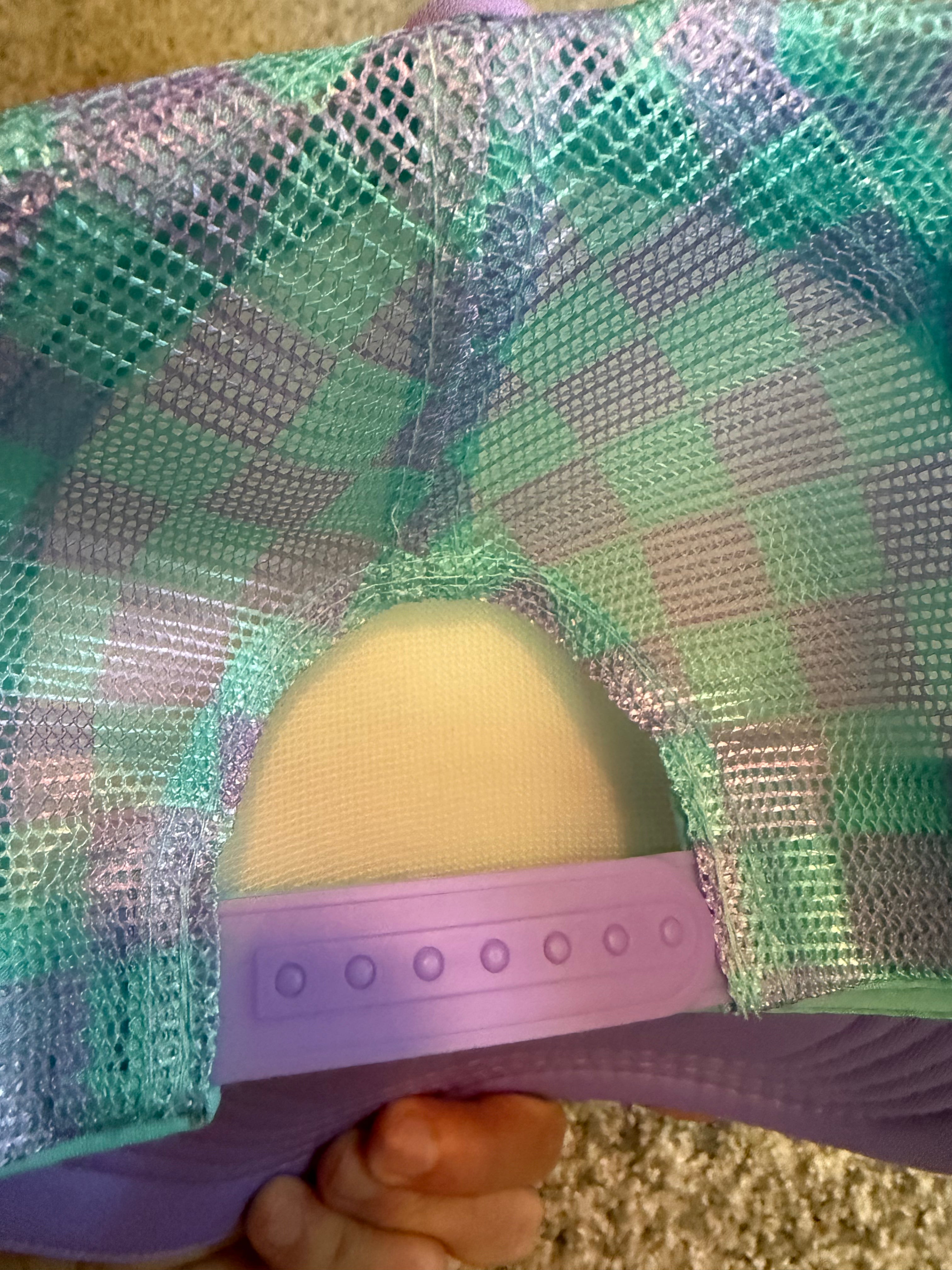 Tanned & Cutesy checkered mesh trucker