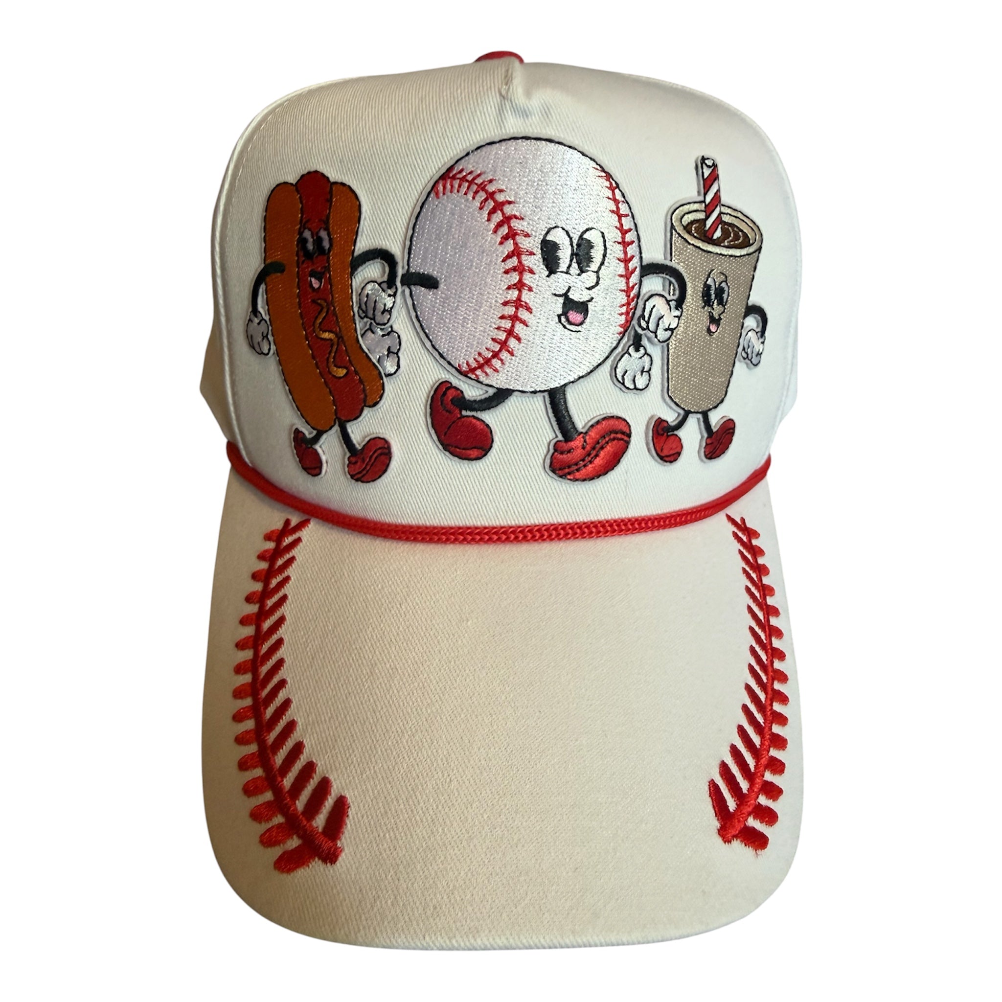 Baseball concessions canvas trucker hat