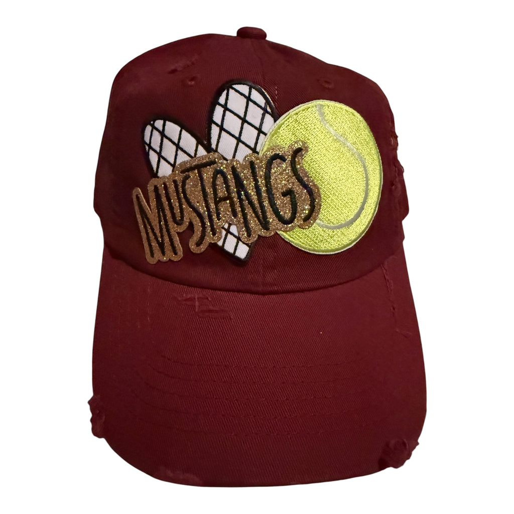 Mustangs tennis net dad hat