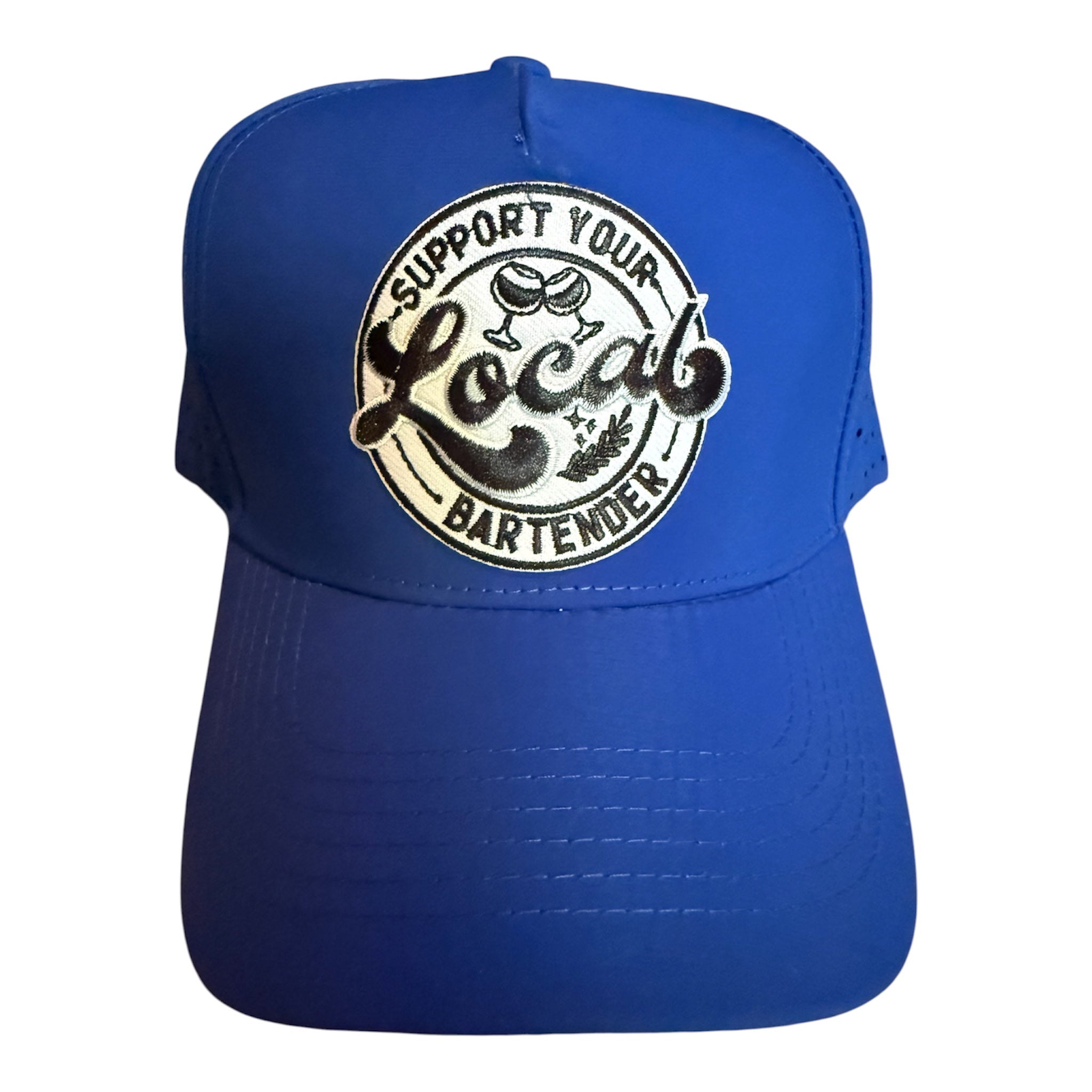 Support local bartender trucker baseball hat