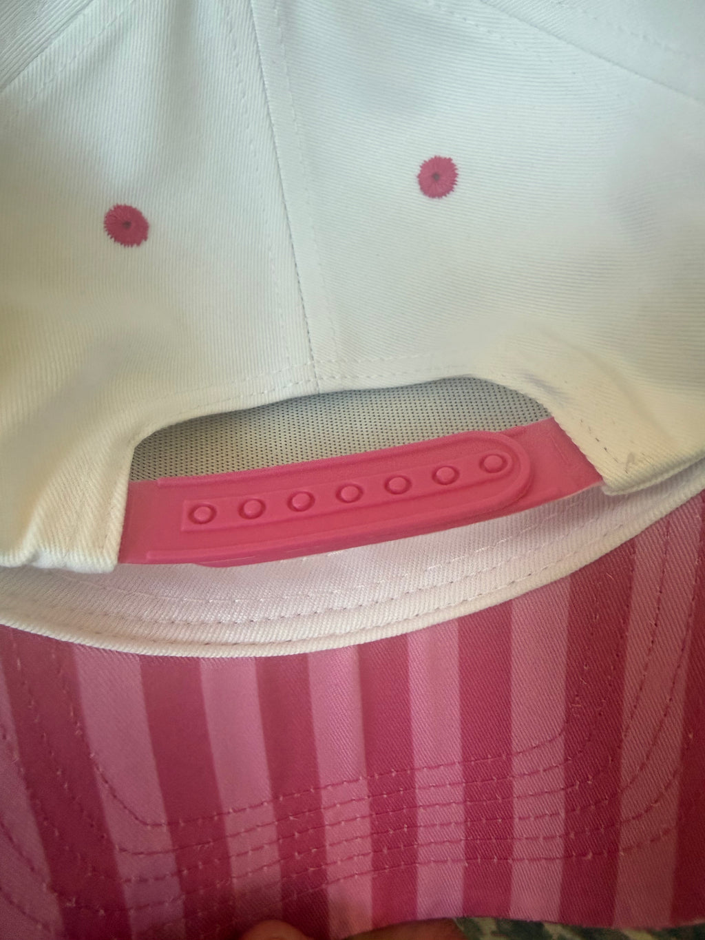 Boatin’ & Floatin’, canvas trucker hat with striped bill