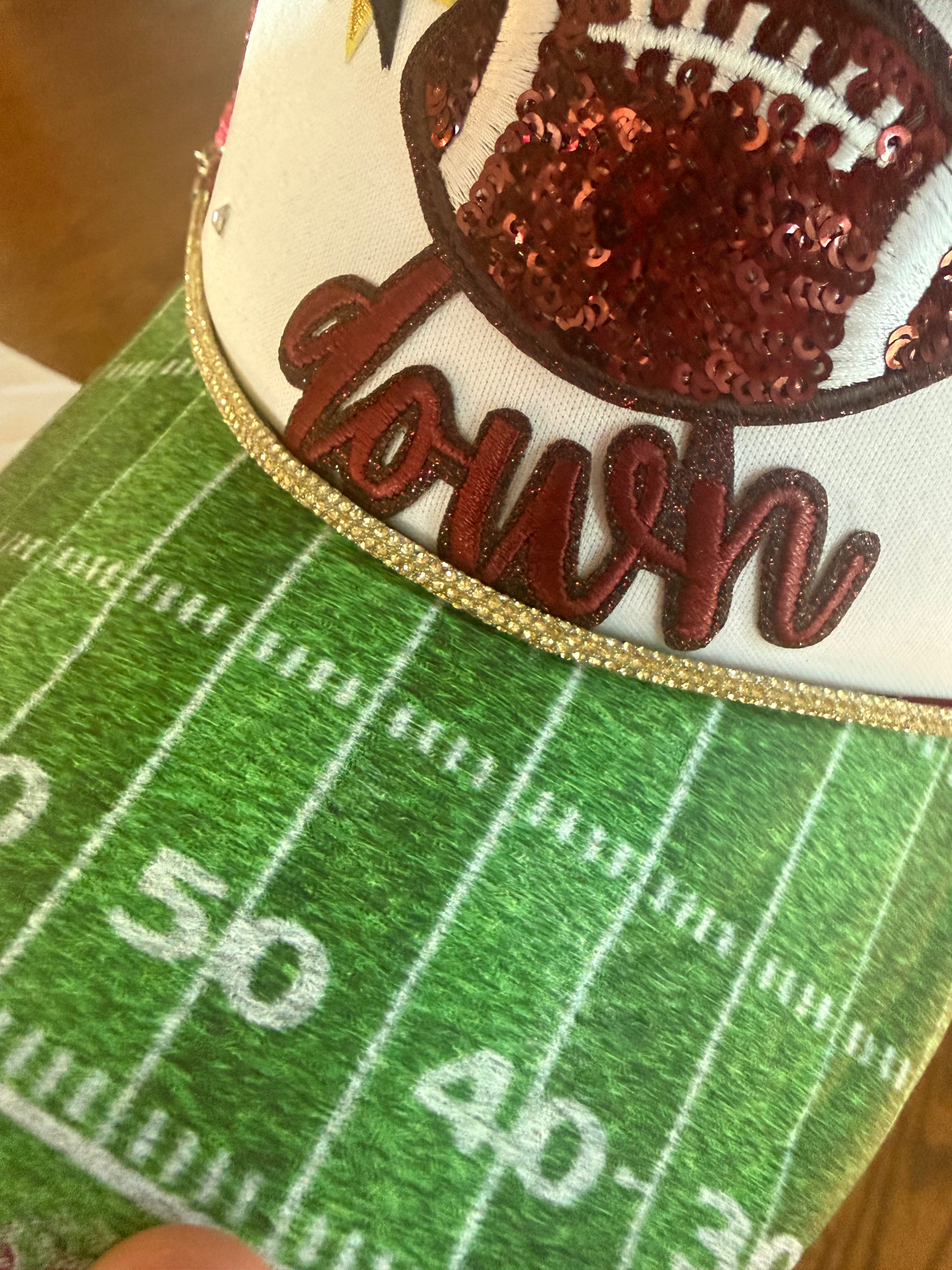 Touchdown trucker hat with printed bill