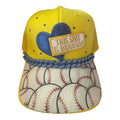 Bananas and baseball bill, true baseball style hat