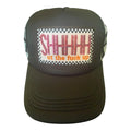 SHHHHut the… checkered trucker hat