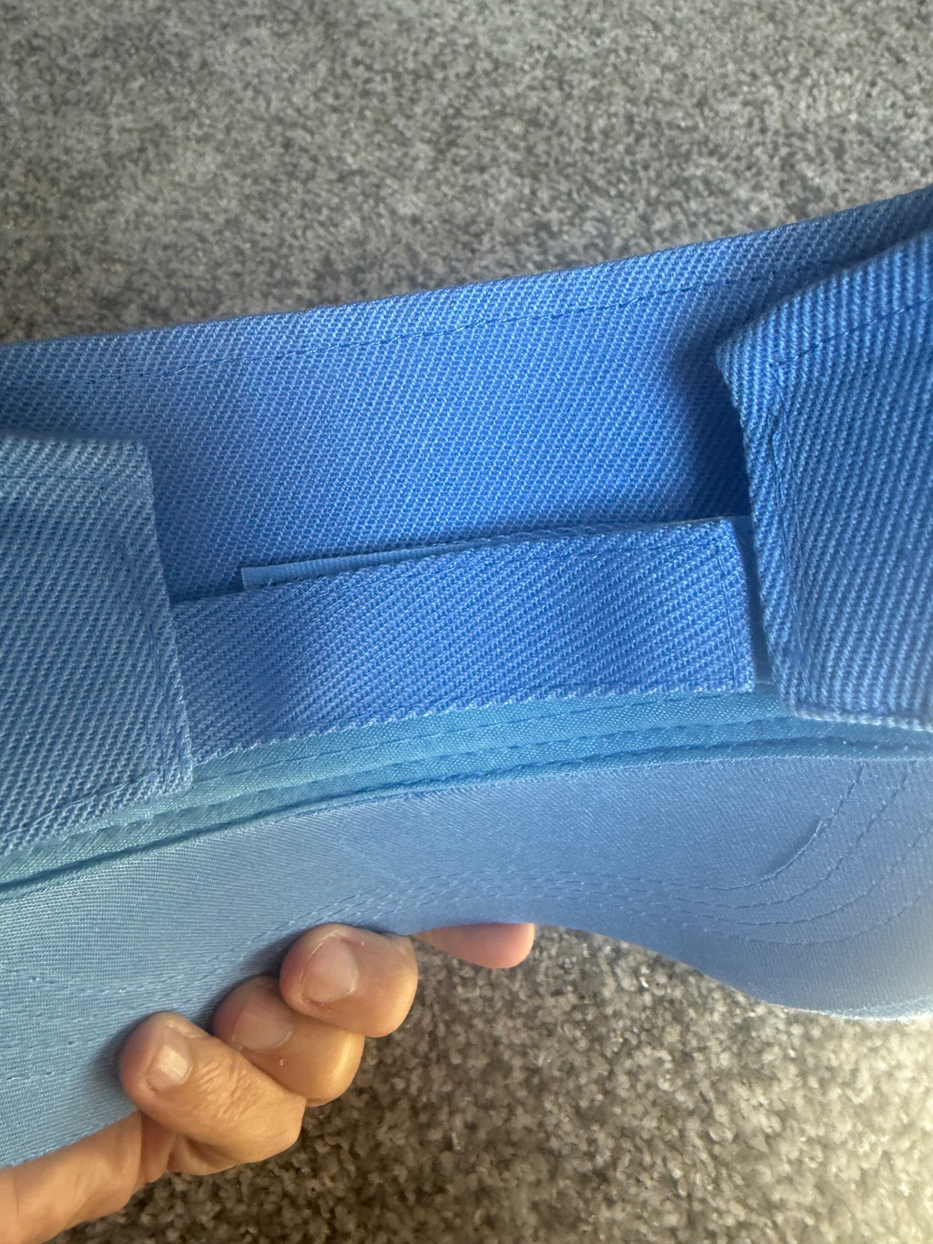 Sparks Vb visor- Columbia blue with patch