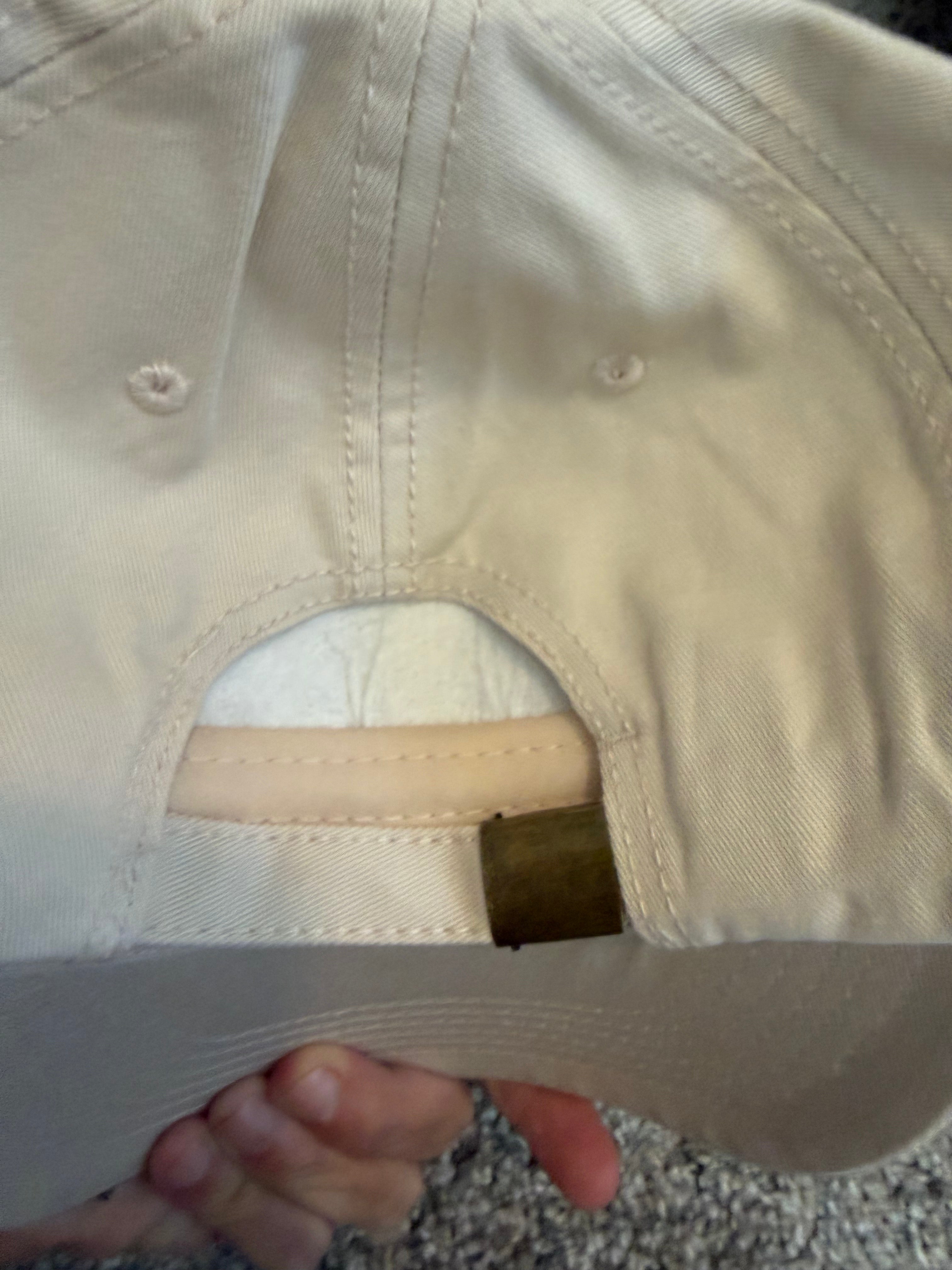 Sparks Vb cream color dad hat with patch