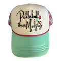 Pickleball then Mahjong checkered trucker hat
