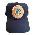 Sparks Vb hat with breathable back and dusty rose circle patch