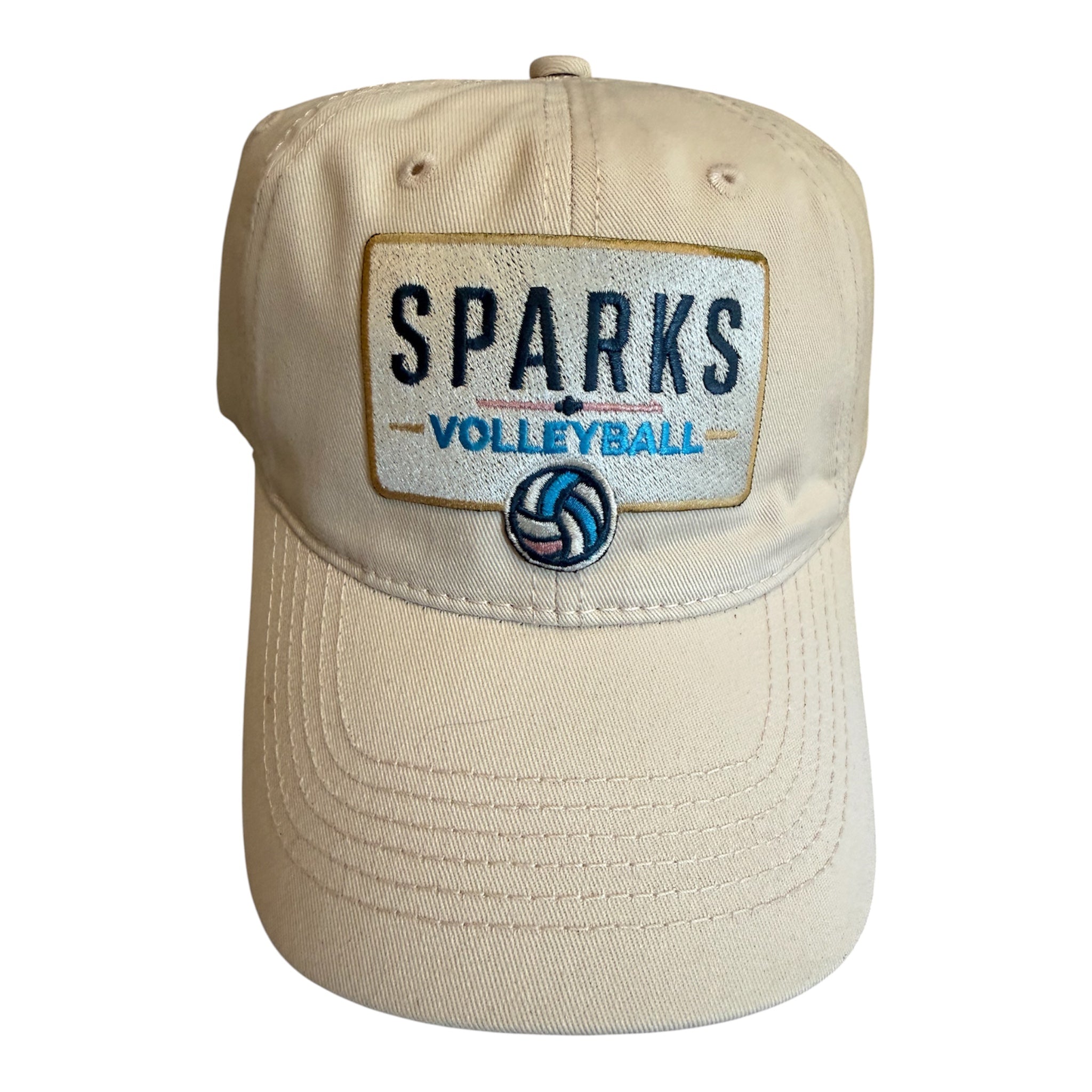 Sparks Vb cream color dad hat with patch