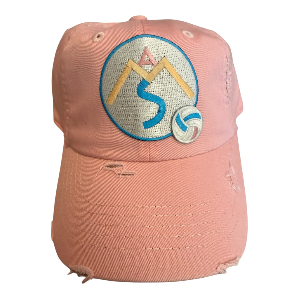 Sparks Vb dusty rose dad hat with logo and ball