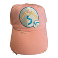 Sparks Vb dusty rose dad hat with logo and ball