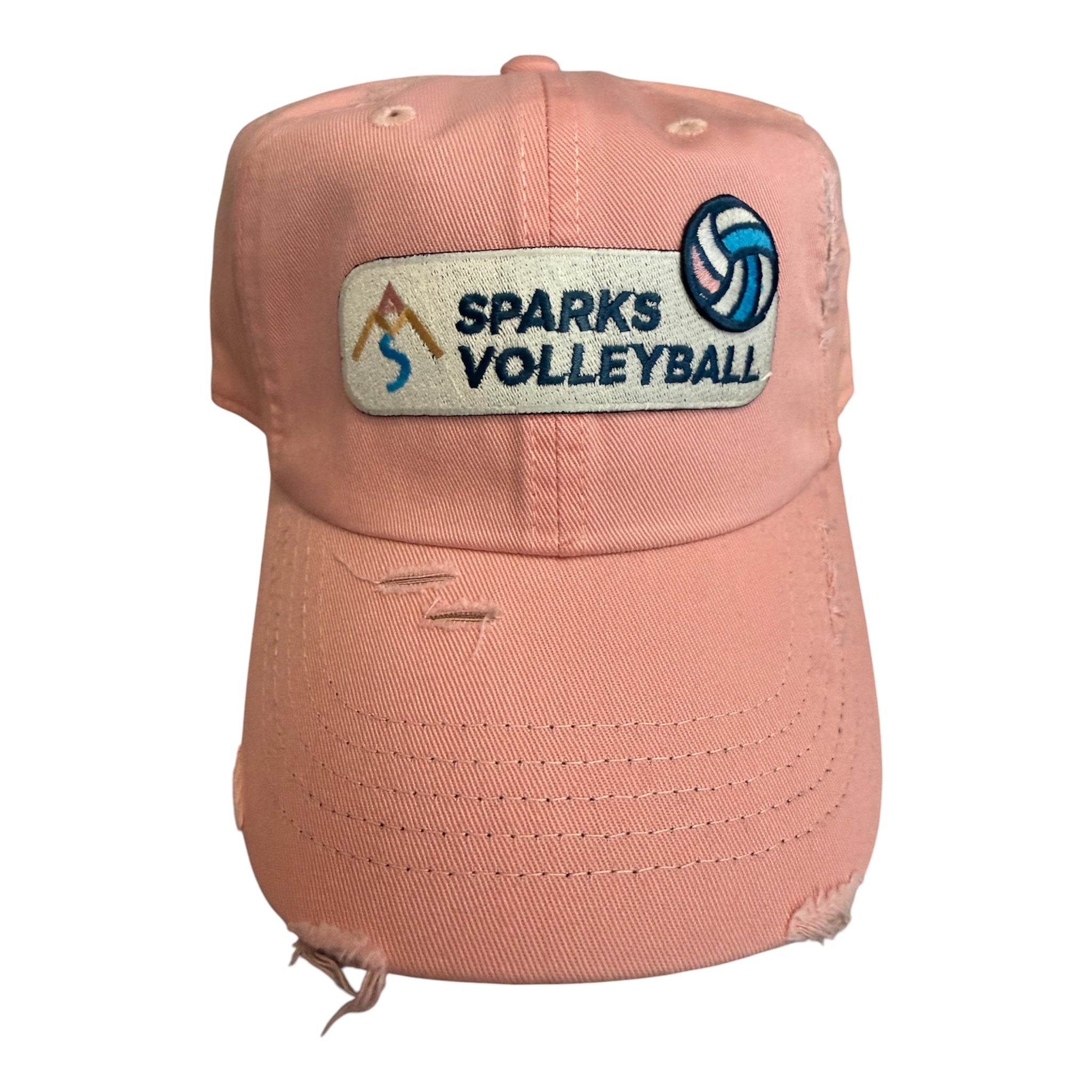 Sparks Vb dusty rose dad hat with 2 patches