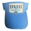 Sparks Vb visor- Columbia blue with patch