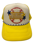Bananas yellow baseball trucker