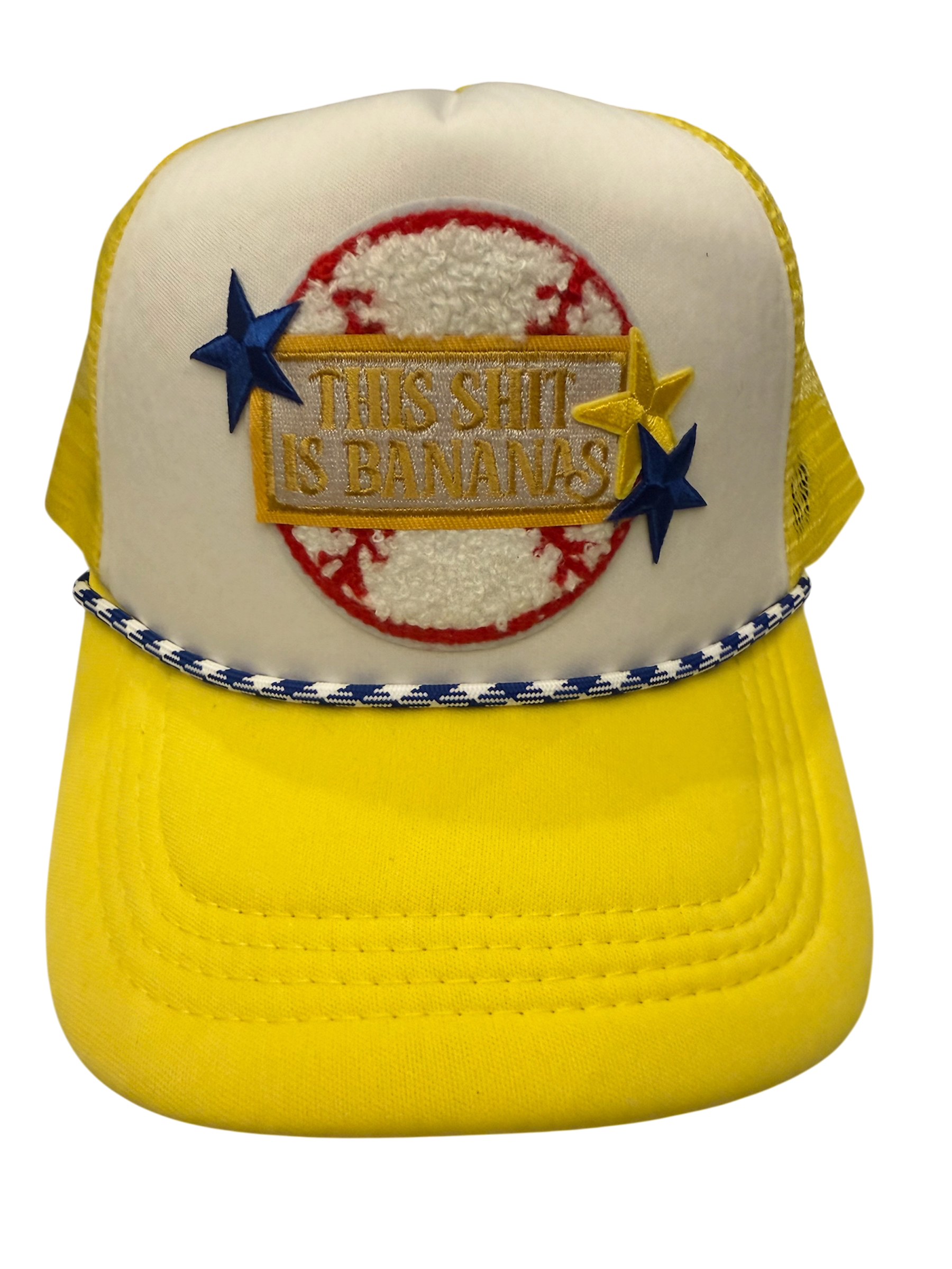 Bananas yellow baseball trucker