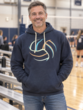 Volleyball Sweatshirt with Sparks colored volleyball